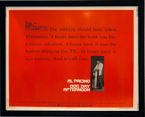 Dog Day Afternoon, 1975<br>(linen-backed + framed)